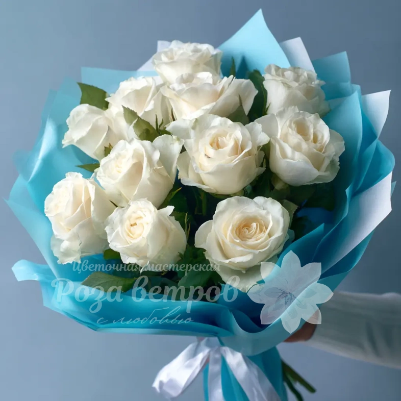 Белые розы &laquo;Тишина зимы&raquo;