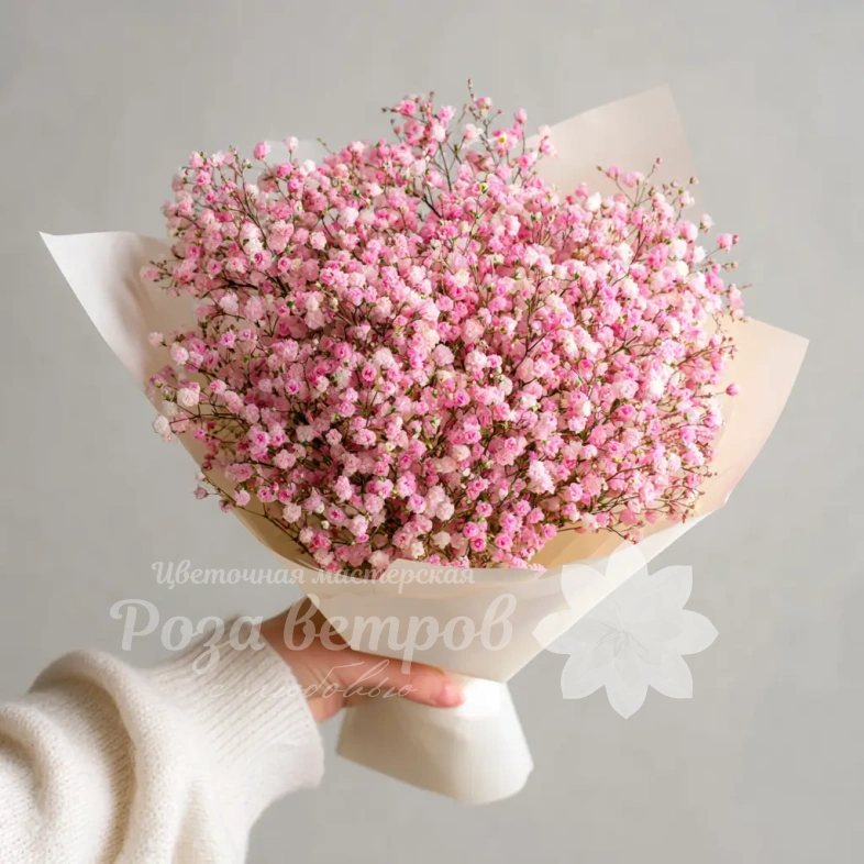 Монобукет из гипсофилы &laquo;Ажурный комплимент&raquo;