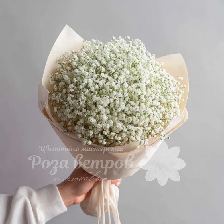 Монобукет из гипсофилы &laquo;Лёгкий штрих&raquo;