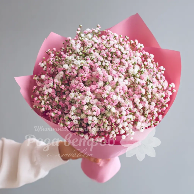 Монобукет из гипсофилы &laquo;Перламутровое облако&raquo;