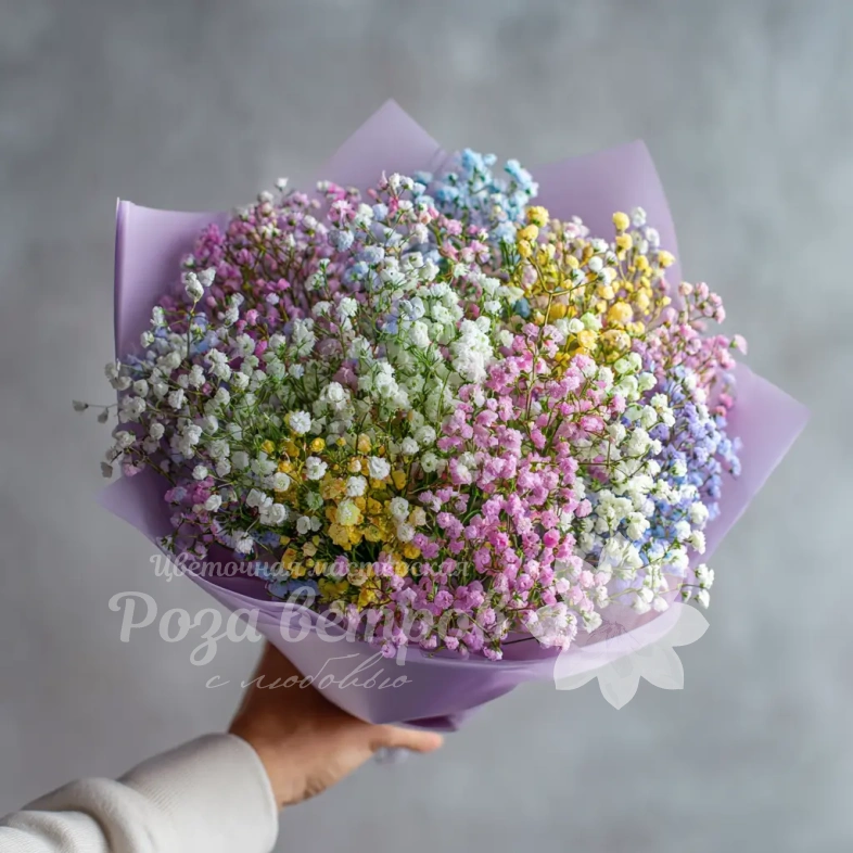 Монобукет из гипсофилы &laquo;Пушистая симфония&raquo;