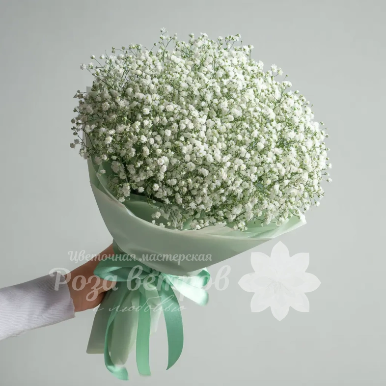 Монобукет из гипсофилы &laquo;Молочная вуаль&raquo;