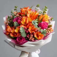 Букет с альстромериями &laquo;Заряд энергии&raquo; 0