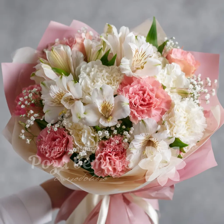 Букет с альстромериями &laquo;Игривое настроение&raquo;