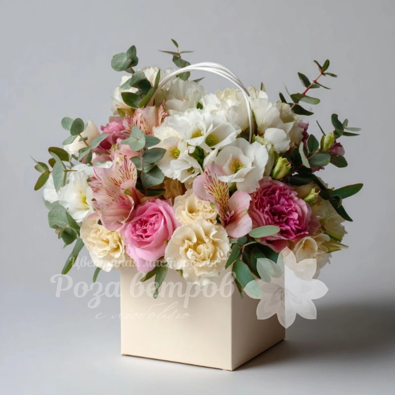 Цветы в сумочке &laquo;Прогулка по Парижу&raquo;