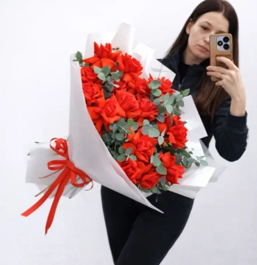 Огненный букет любви