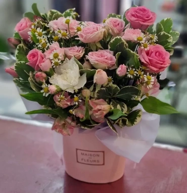 Розовый букет невесты