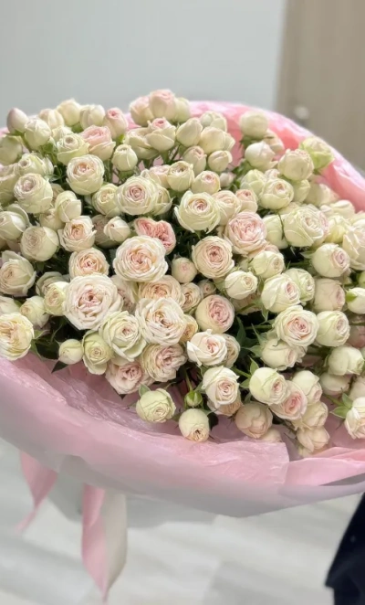 Нежное облако роз