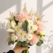 Свадебный букет из диантусов &laquo;Нежный рассвет&raquo; 1