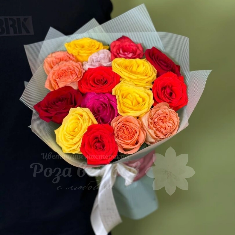Монобукет из 15 роз