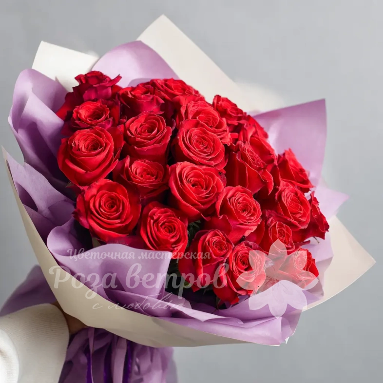 Красные розы &laquo;Чувства без слов&raquo;