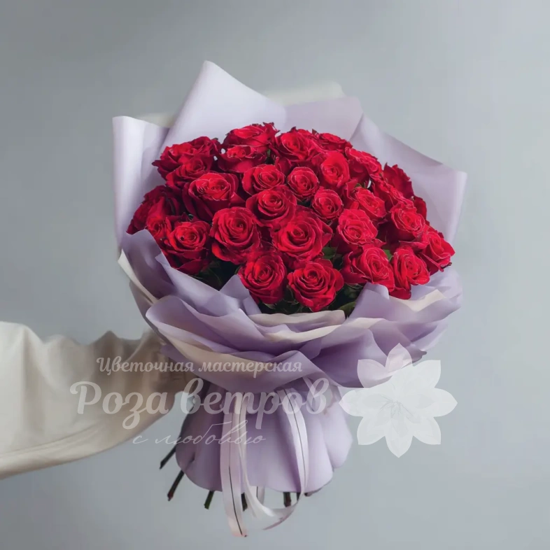 Красные розы &laquo;Чувства без слов&raquo;